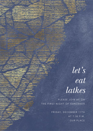 Prism Fade - Hanukkah Invitation by Kelly Wearstler