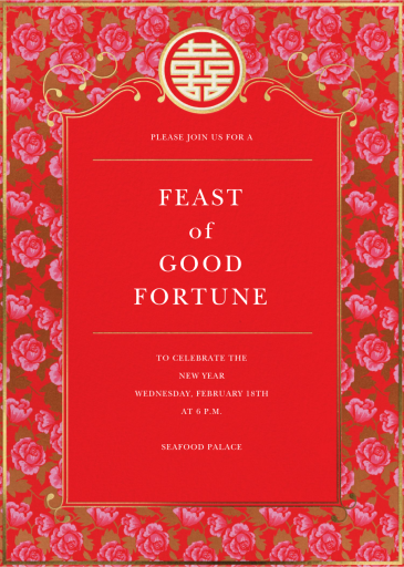 Xijiu - Lunar New Year Invitation by Paperless Post