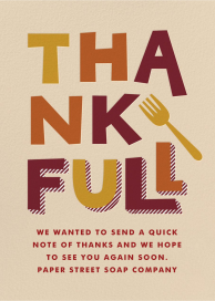 So Full - Business Thanksgiving Card by Cheree Berry Paper & Design