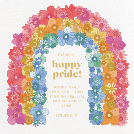Flower Arch - Pride Card by Paperless Post