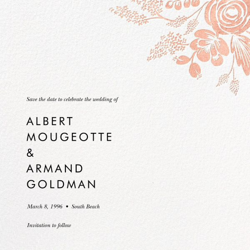 Heather and Lace (Save the Date) - Save the Date by Rifle Paper Co.