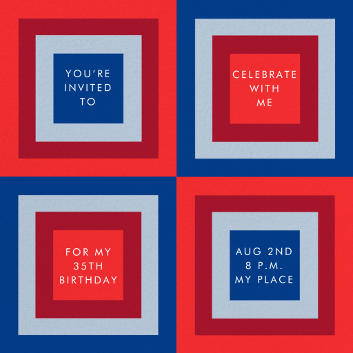 Hollywood Squares - Birthday Invitation by kate spade new york