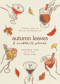 Fall Cocktails - Party Invitation by Paperless Post