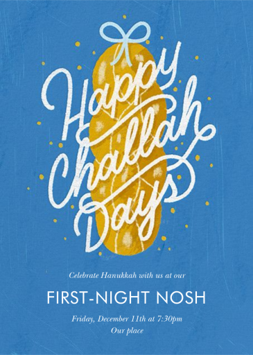 Challahdays - Hanukkah Invitation by Paperless Post
