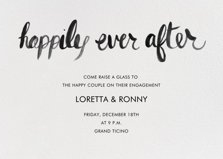 Ever After - Invitation by Linda and Harriett