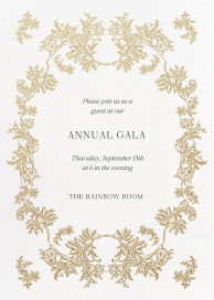 Gold Lace - Business Event Invitation by  Monique Lhuillier