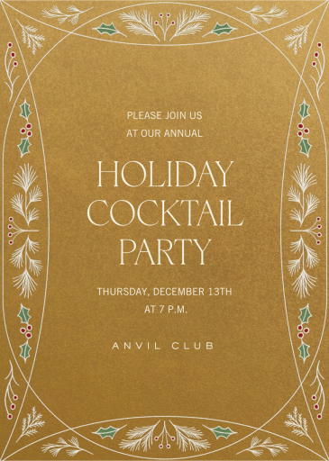 Deco the Halls - Christmas Party Invitation by Paperless Post