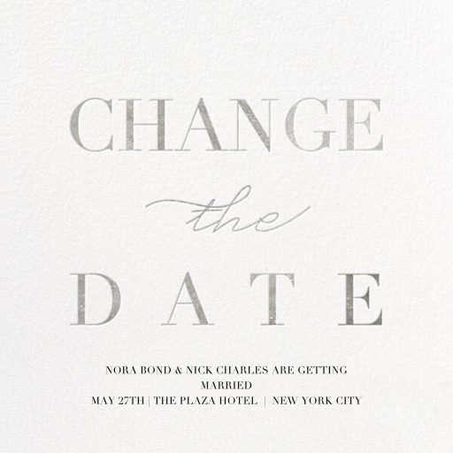 Remnant (Change the Date) - Save the Date by Paperless Post