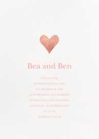 Foil Heart - Celebration Invitation by Sugar Paper