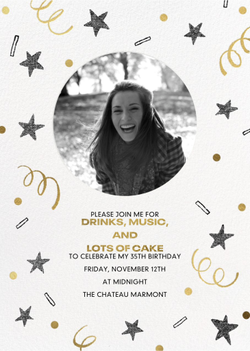 Confetti Fete Photo - Birthday Invitation by Paperless Post