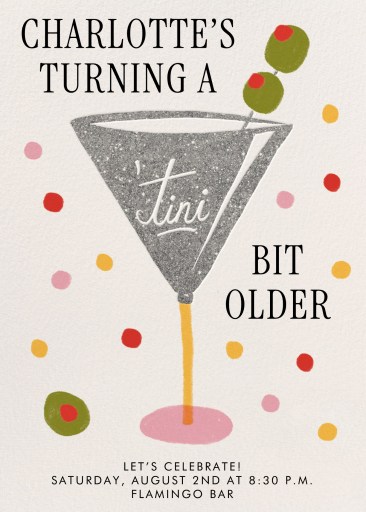 Tini Bit Older (Invitation) - Birthday Invitation by Rifle Paper Co.