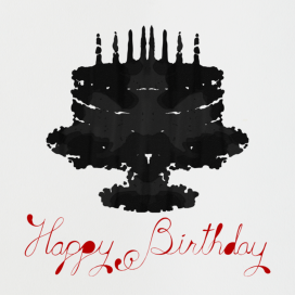 Rorschach Birthday Cake - Birthday Card by Paperless Post