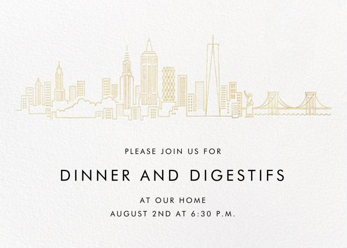 City Skyline View by Paperless Post