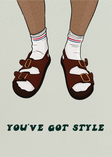 Socks and Sandals - Father's Day Card by Party Mountain