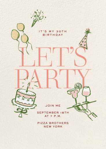 Party Favors - Birthday Invitation by Pulp Templates Co.