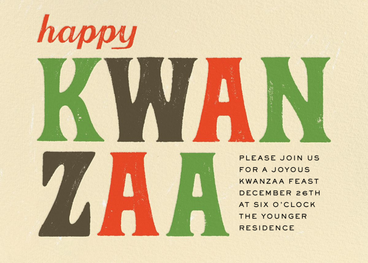 Kwanzaa Time - Invitation by Paperless Post