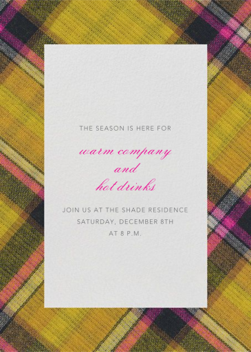 Technicolor Plaid by Oscar de la Renta