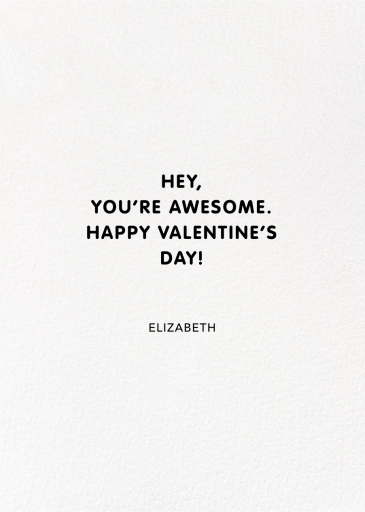 I Spy - Valentine's Day Card by Party of One - Back