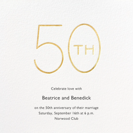 Decade - 50th Anniversary Invitation by Paperless Post