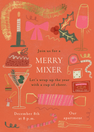 Festive in Pink - Party Invitation by Maisy Summer