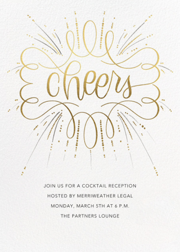 Curlicue Cheers by Paperless Post