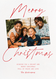 Photo and Script - Christmas Card by Paperless Post