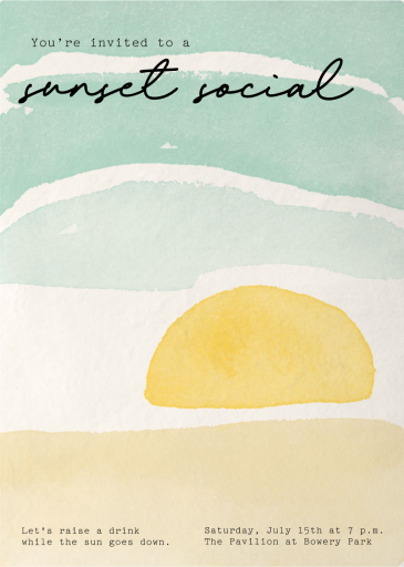 Paint the Sky - Summer Party Invitation by Paperless Post