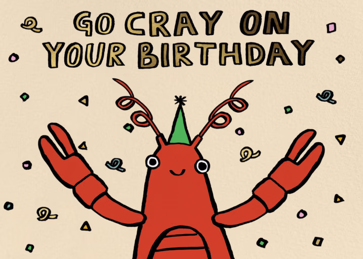 Go Cray (Alice Bowsher) - Birthday Card by Wrap