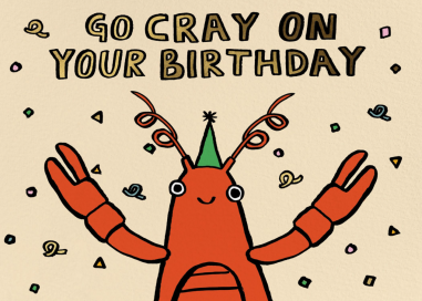 Go Cray (Alice Bowsher) - Birthday Card by Wrap