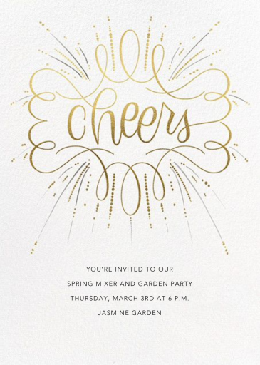 Curlicue Cheers - Networking Event Invitation by Paperless Post