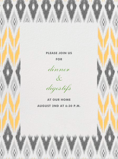 Ikat - Cocktail Party Invitation by Paperless Post