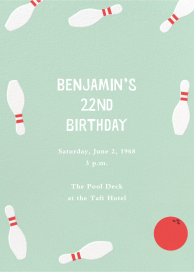 Bowling Pins - Birthday Invitation by Paperless Post