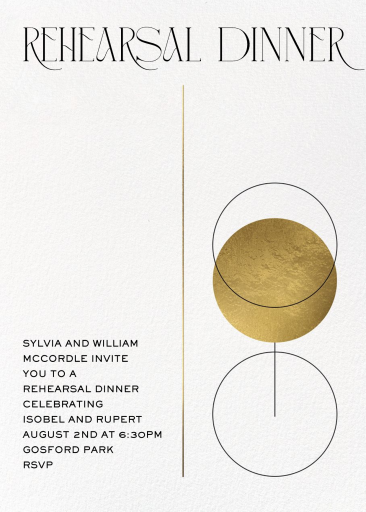 Stemware - Rehearsal Dinner Invitation by Paperless Post