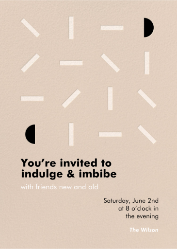 Swivel - Party Invitation by Gold Rush Paper