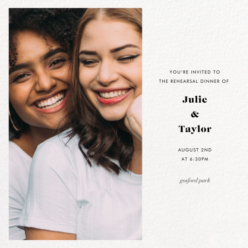 Split - Rehearsal Dinner Invitation by Paperless Post