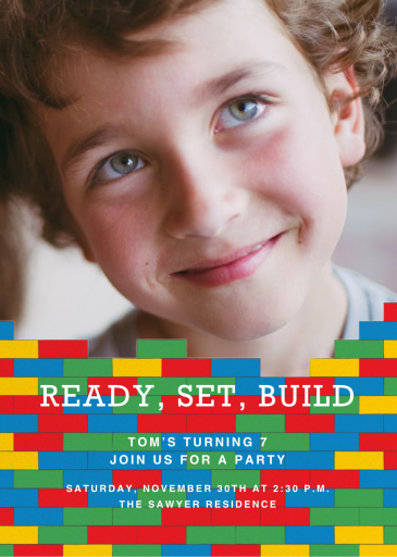 Ready, Set, Build (Photo) by Paperless Post