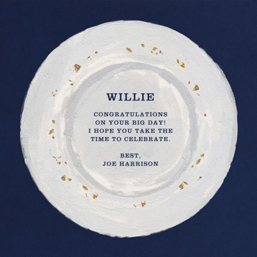 Slice of Cake - Greeting Card by Paperless Post - Back