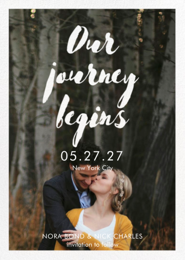 Our Journey Begins - Save the Date by Paper Source