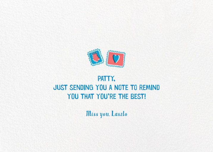 Fan Mail - Greeting Card by Hello!Lucky - Back