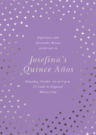 Hearts Of Mine - Quinceañera Invitation by kate spade new york