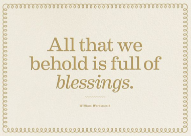 Full Of Blessings - Thanksgiving Card by The Indigo Bunting