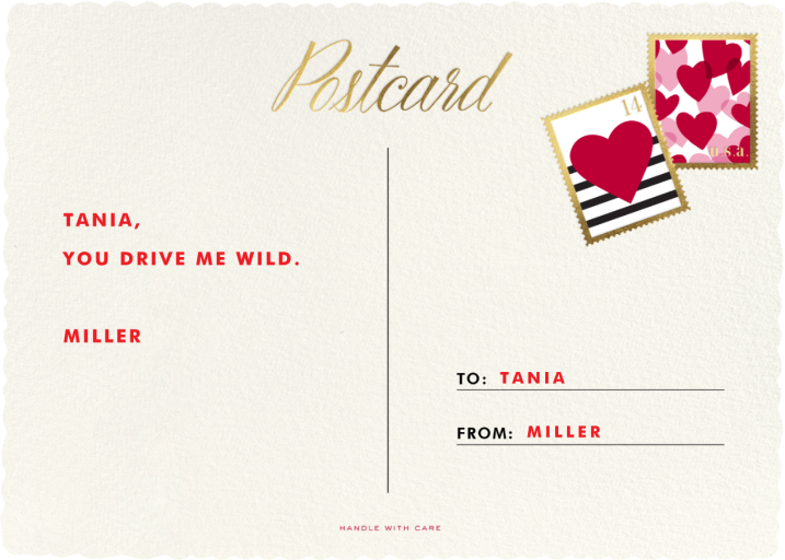 Mr. and Mrs. Postman - Valentine's Day Card by kate spade new york