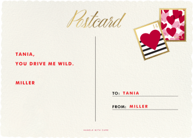 Mr. and Mrs. Postman - Valentine's Day Card by kate spade new york
