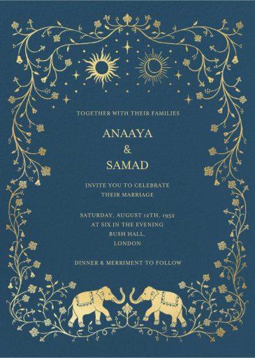 Aranya Border - Invitation by Chand Sitara