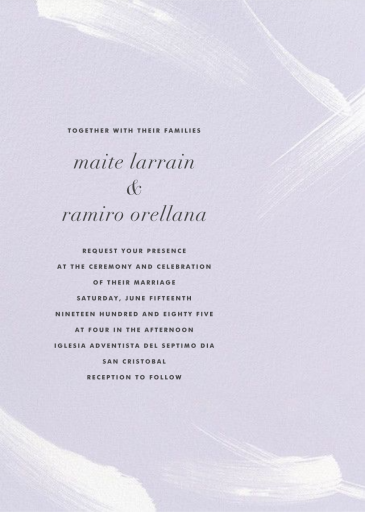 Gesture II - Wedding Invitation by Paperless Post