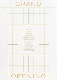 Grand Time - Meeting Invitation by Paperless Post