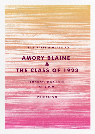 Gradient Messy Strokes - Graduation Party Invitation by Paperless Post