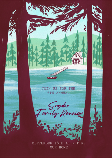 Through the Trees - Family Reunion Invitation by Paperless Post