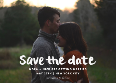 Stroke of Genius - Save the Date by Linda and Harriett