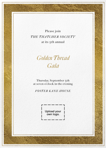 Triple Border (Customizable Template) - Fundraiser Invitation by Paperless Post